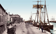 Barges And The Quay 1908, Poole