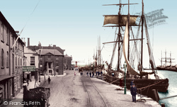 Barges And The Quay 1908, Poole