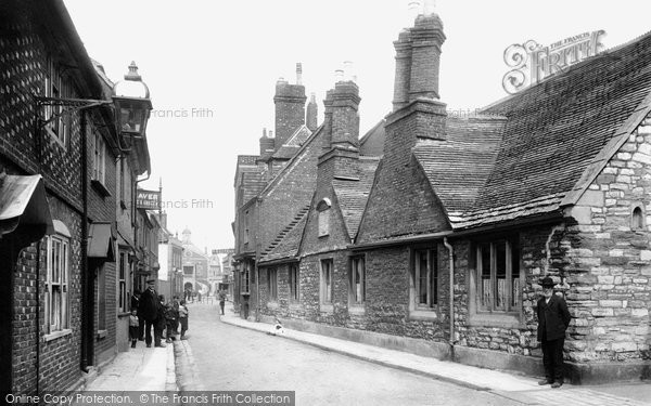 Photo of Poole, Church Street, Almshouses 1908