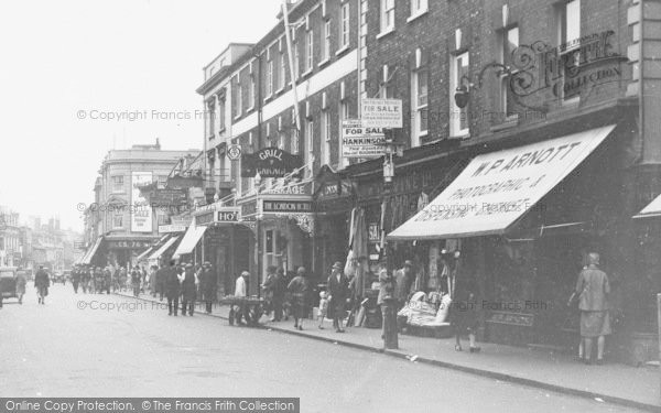 Photo of Poole, High Street, Shops 1931