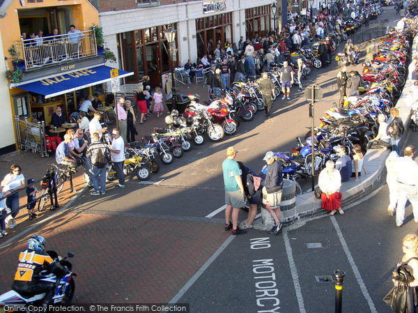 Photo of Poole, Motorcycles On Poole Quay 2004