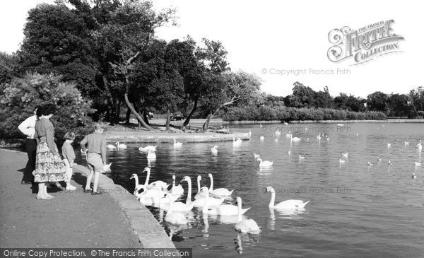 Photo of Poole, Park, The Swans c.1965