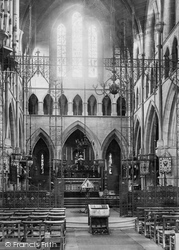 Parkstone Church Interior 1890, Poole