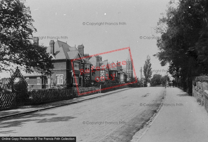 Photo of Poole, Parkstone, Poole Road And Congregational Church 1898