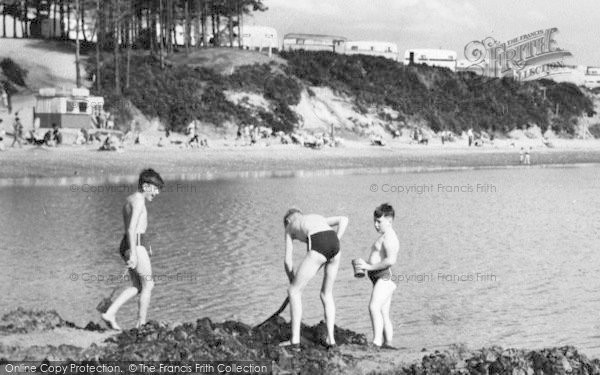 Photo of Poole, Riviera, Boys On Rockley Sands c.1965
