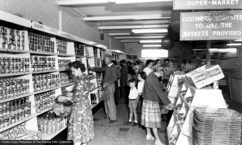 Poole, Rockley Park Supermarket, Rockley Sands c1960