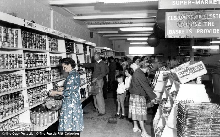 Poole, Rockley Park Supermarket, Rockley Sands c.1960