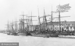 Ships In The Quay c.1875, Poole