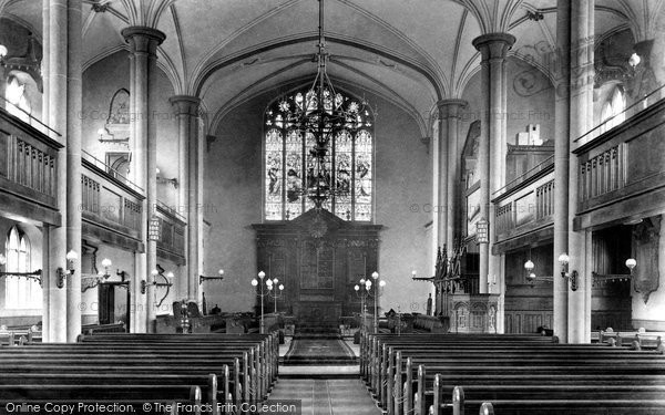 Photo of Poole, St James's Church Interior 1908