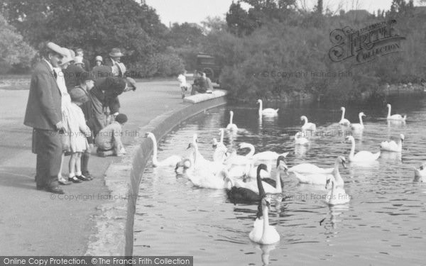 Photo of Poole, The Park, People And Swans 1931
