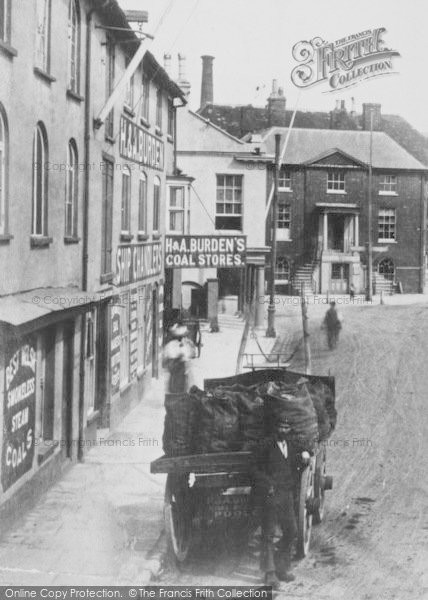 Photo of Poole, The Quay,  Coal Stores And A Coalman 1908