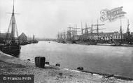 The Quay From Hamside c.1875, Poole