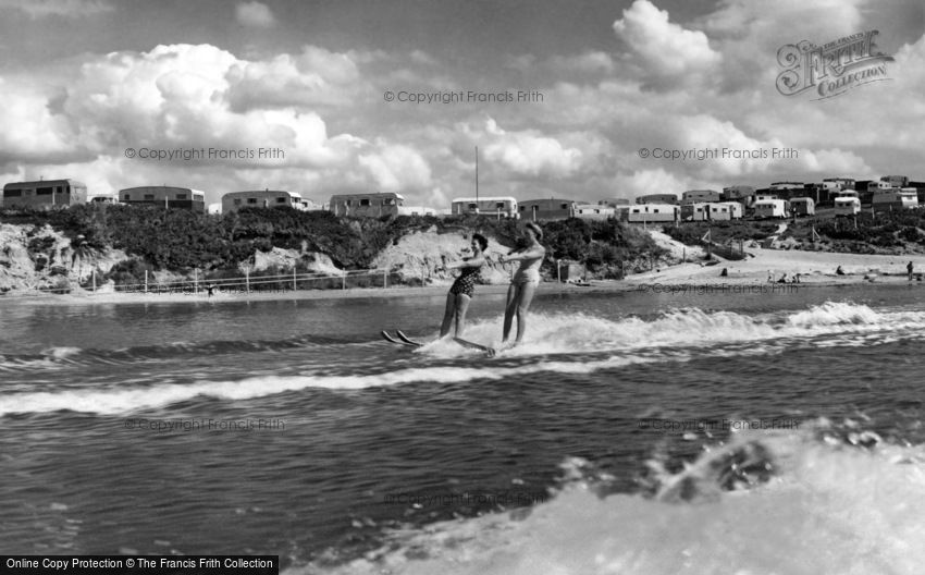 Poole, Water Skiing at Rockley Sands c1960