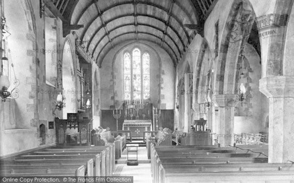 Photo of Porlock, Church Interior 1907