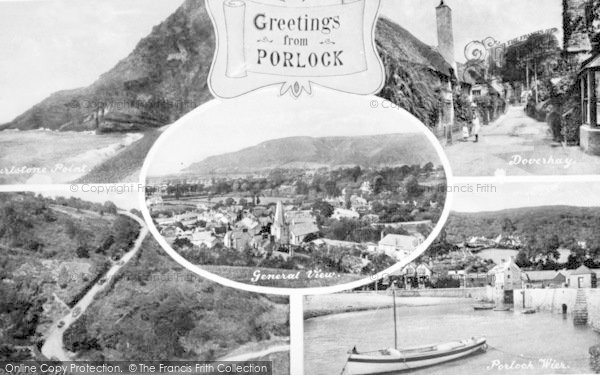 Photo of Porlock, Composite c.1950