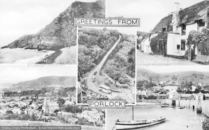Photo of Porlock, Composite c.1955