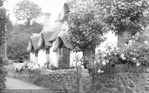 Photo of Porlock, Doverhay Cottages c.1955