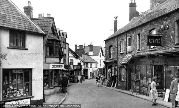 Photo of Porlock, High Street c.1955