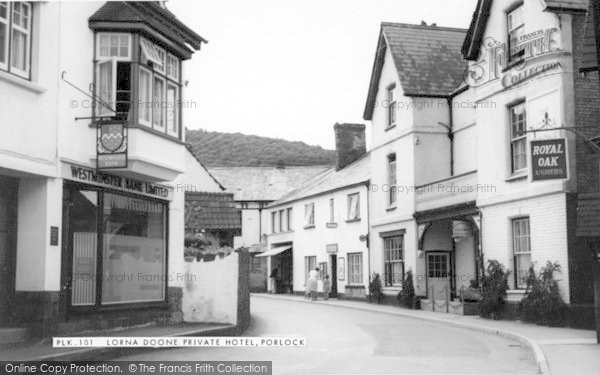 Photo of Porlock, Lorna Doone Private Hotel c.1960