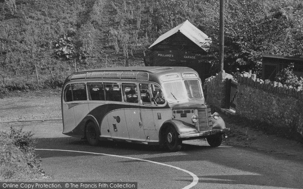 Photo of Porlock, Motor Coach c.1955