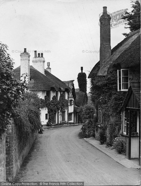 Photo of Porlock, Old Cottages 1929