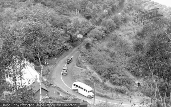 Photo of Porlock, Porlock Hill c.1950