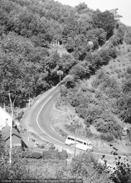 Photo of Porlock, Porlock Hill c.1950