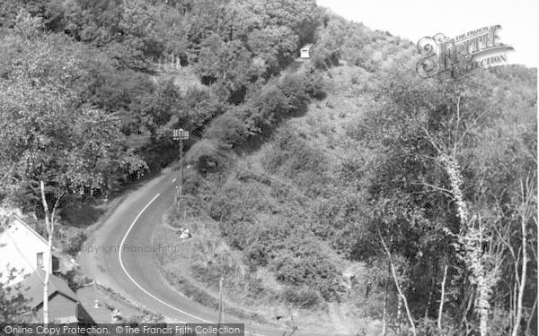 Photo of Porlock, Porlock Hill c.1950