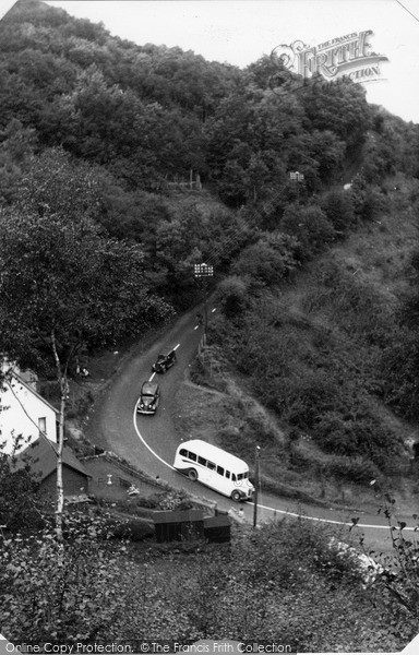 Photo of Porlock, Steep Gradient Of Porlock Hill c.1955