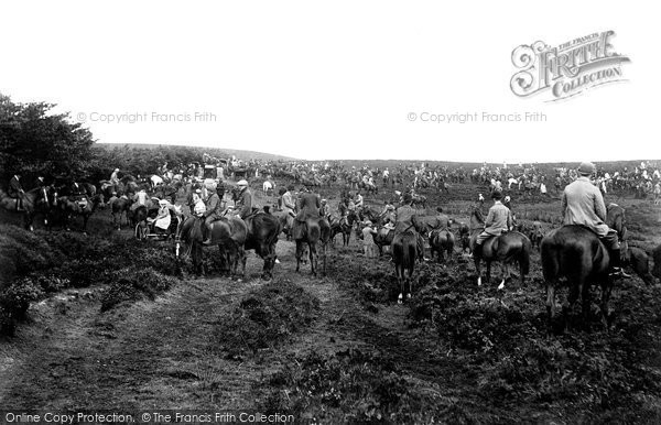 Photo of Porlock, The Hunt Meet At Hawkcombe Head 1907