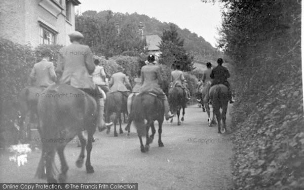 Photo of Porlock, The Hunt Moves Off c.1950