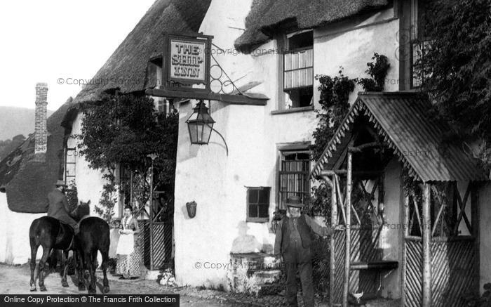 Photo of Porlock, The Ship Inn 1890