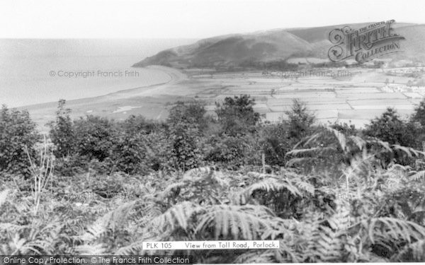 Photo of Porlock, View From Toll Road c.1960