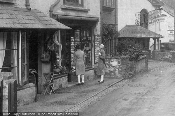 Photo of Porlock, Village Shop 1927