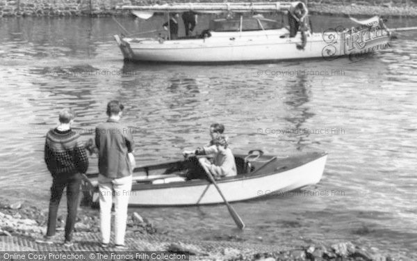 Photo of Porlock Weir, Boating On The Weir c.1965