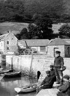 Fishermen On The Harbourside 1907, Porlock Weir