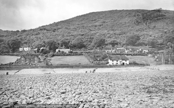 Photo of Porlock Weir, From The Beach 1929