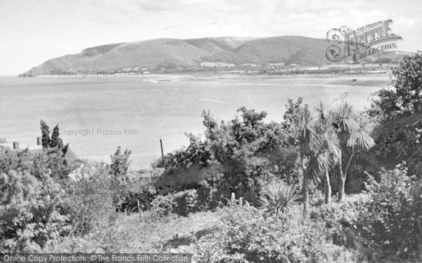 Photo of Porlock Weir, Hurlstone Point c.1955