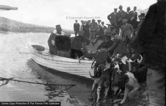 Photo of Porlock Weir, Landing The Fish 1907