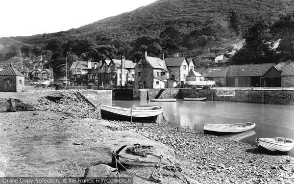 Photo of Porlock Weir, Little Harbour 1929