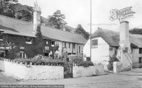 Photo of Porlock Weir, Ship Inn 1923