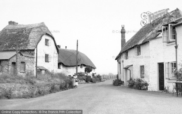 Photo of Porlock Weir, Thatched Cottages c.1960