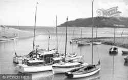 The Harbour And Hurlstone Point c.1955, Porlock Weir