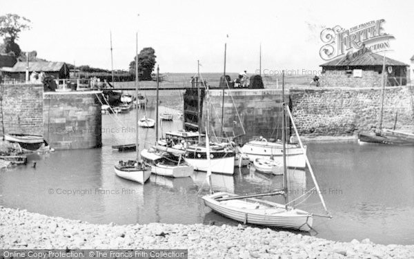 Photo of Porlock Weir, The Harbour And Sluice Gates c.1955