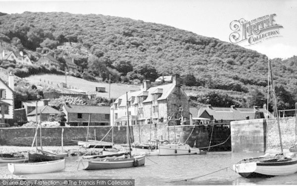 Photo of Porlock Weir, The Harbour c.1955