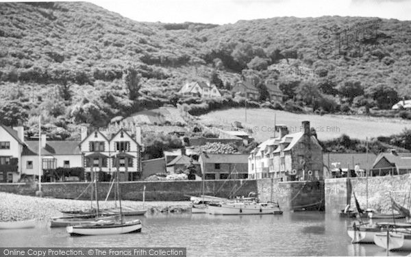 Photo of Porlock Weir, The Harbour c.1955