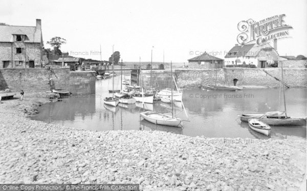 Photo of Porlock Weir, The Harbour c.1955
