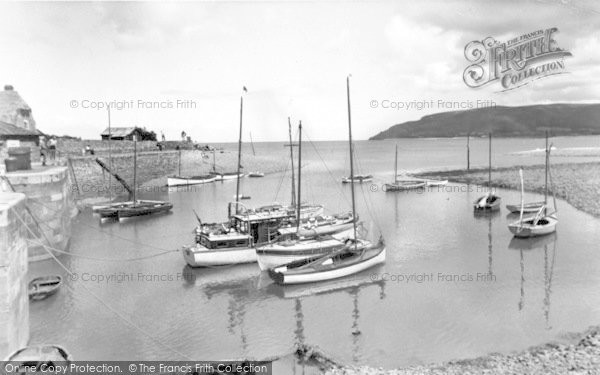 Photo of Porlock Weir, The Harbour c.1955