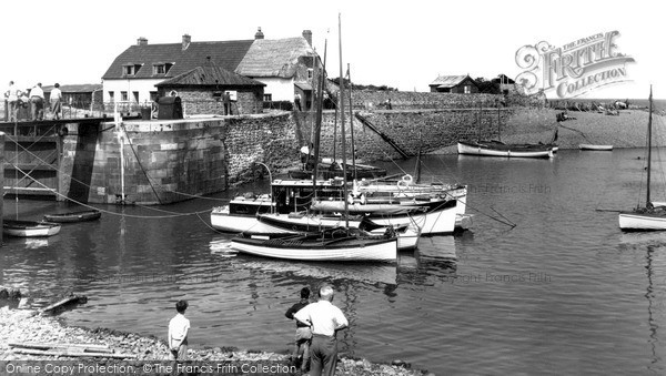 Photo of Porlock Weir, The Harbour c.1955