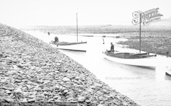 Photo of Porlock Weir, The Harbour Entrance c.1955